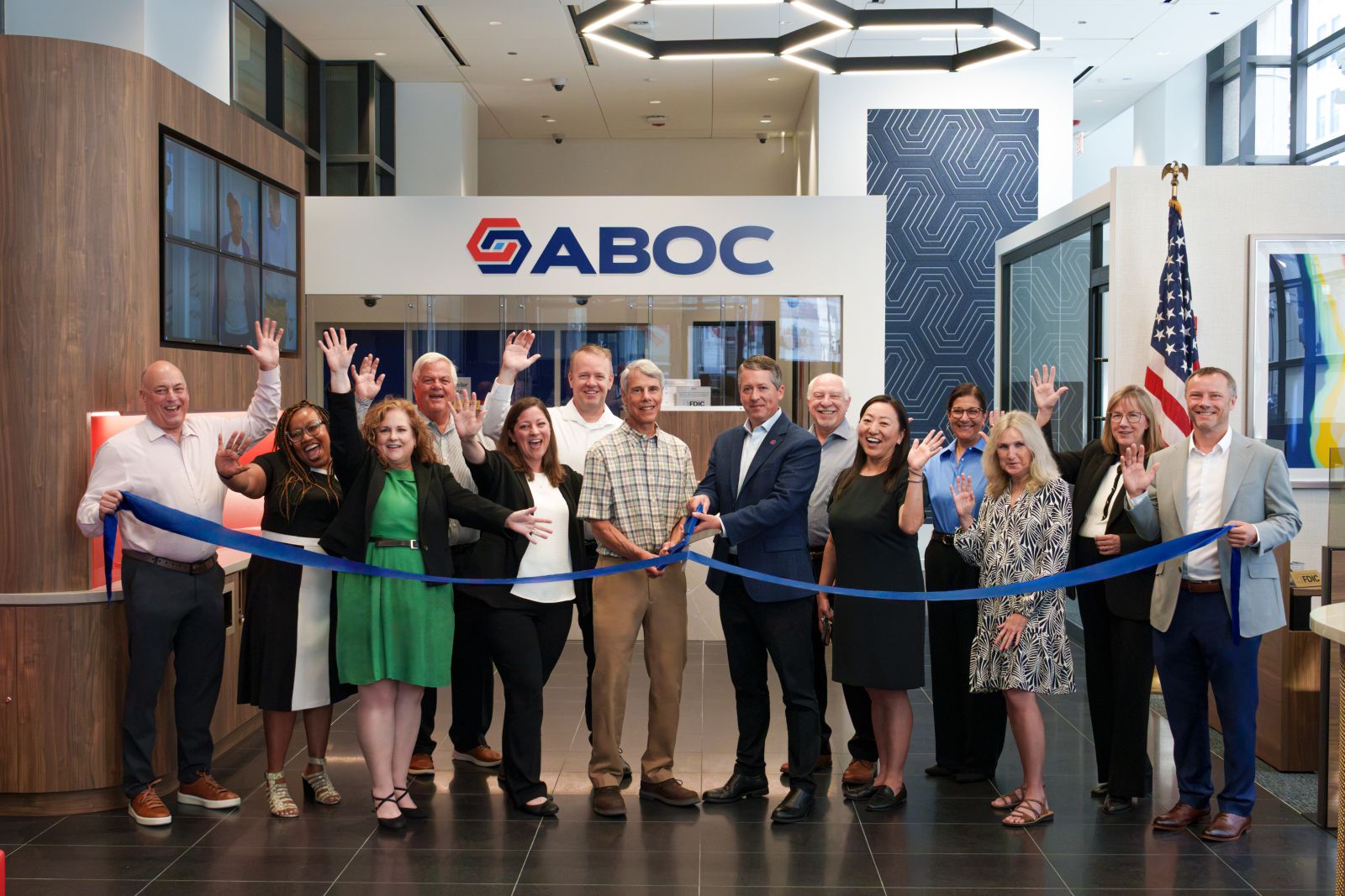 ABOC team at new location unveiling